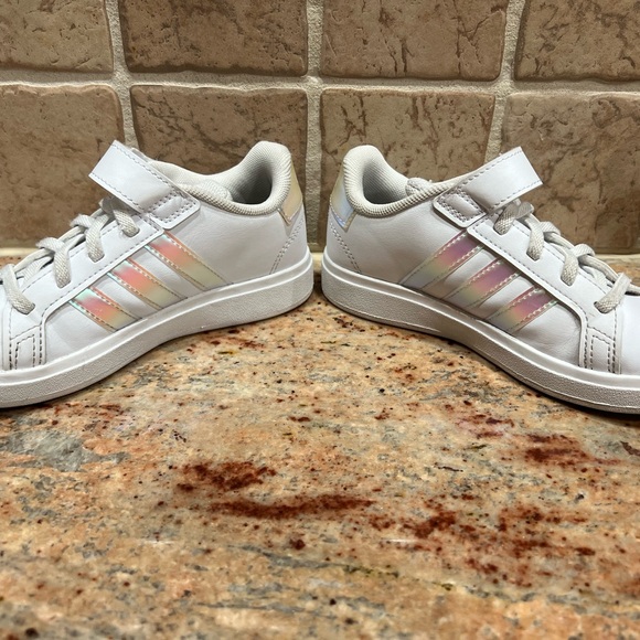 Adidas Kids Grand Court 2.0 White Sneakers - Picture 5 of 7